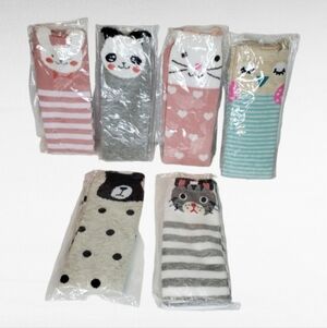 Girls Knee High Socks Cute Cartoon Animal